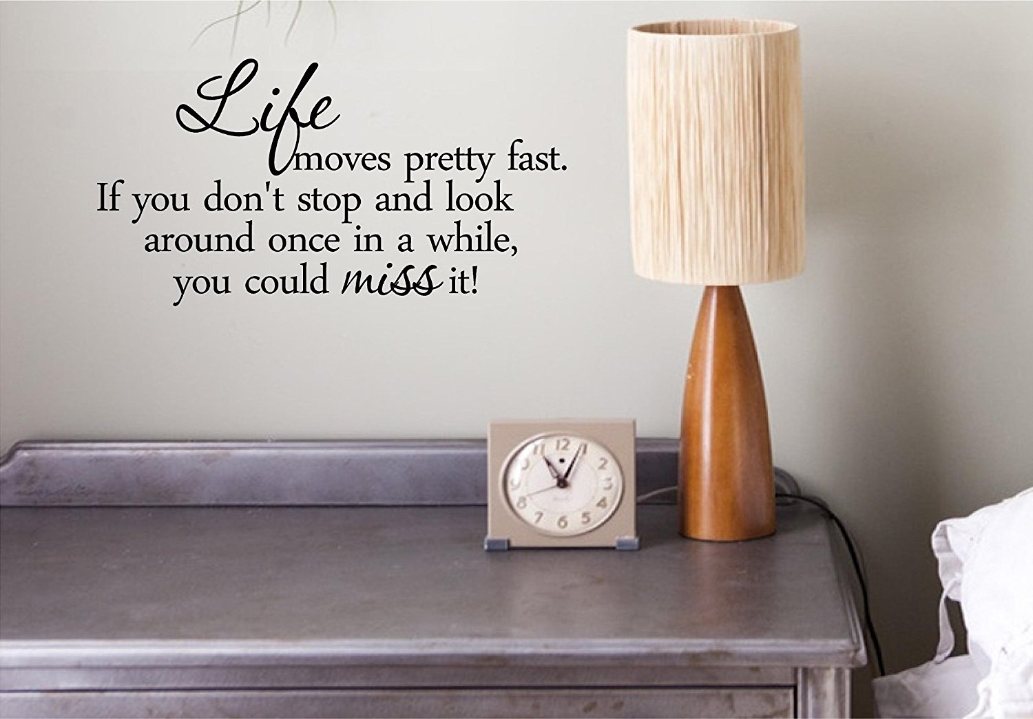 Life moves pretty fast Wall Stickers